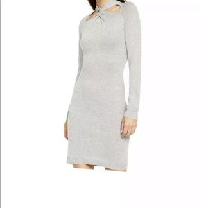 Michael Kors Women's Twist-Neck Sweater Dress S